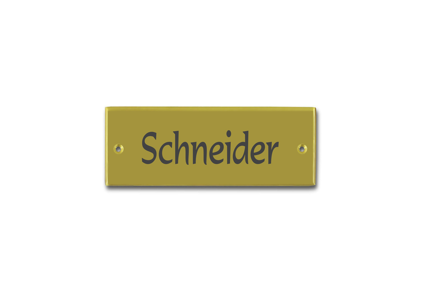 Briefkastenschild 70x25 mm