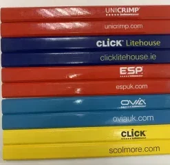 Personalisierte Holzbleistifte mit Logo