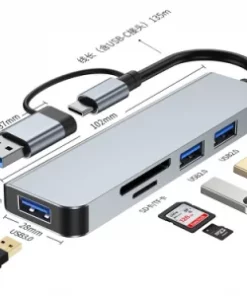 USB-C Hub mit Ihrem Logo, Option 33