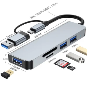 USB-C Hub mit Ihrem Logo, Option 33