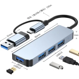 USB-C Hub mit Ihrem Logo, Option 35