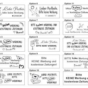 Personalisierte Briefkastenschilder mit Gravur