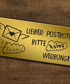 Personalisierte Briefkastenschilder mit Gravur