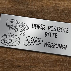 Personalisierte Briefkastenschilder mit Gravur