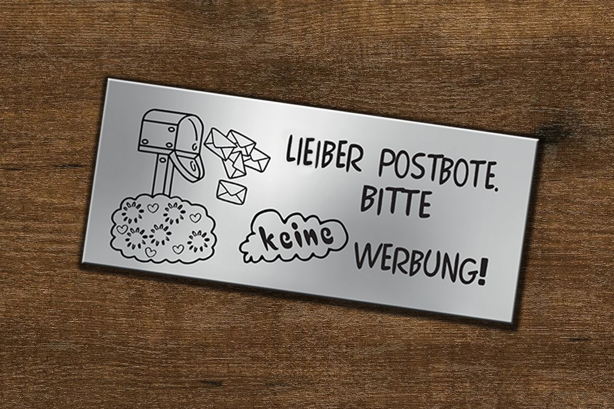 Personalisierte Briefkastenschilder mit Gravur