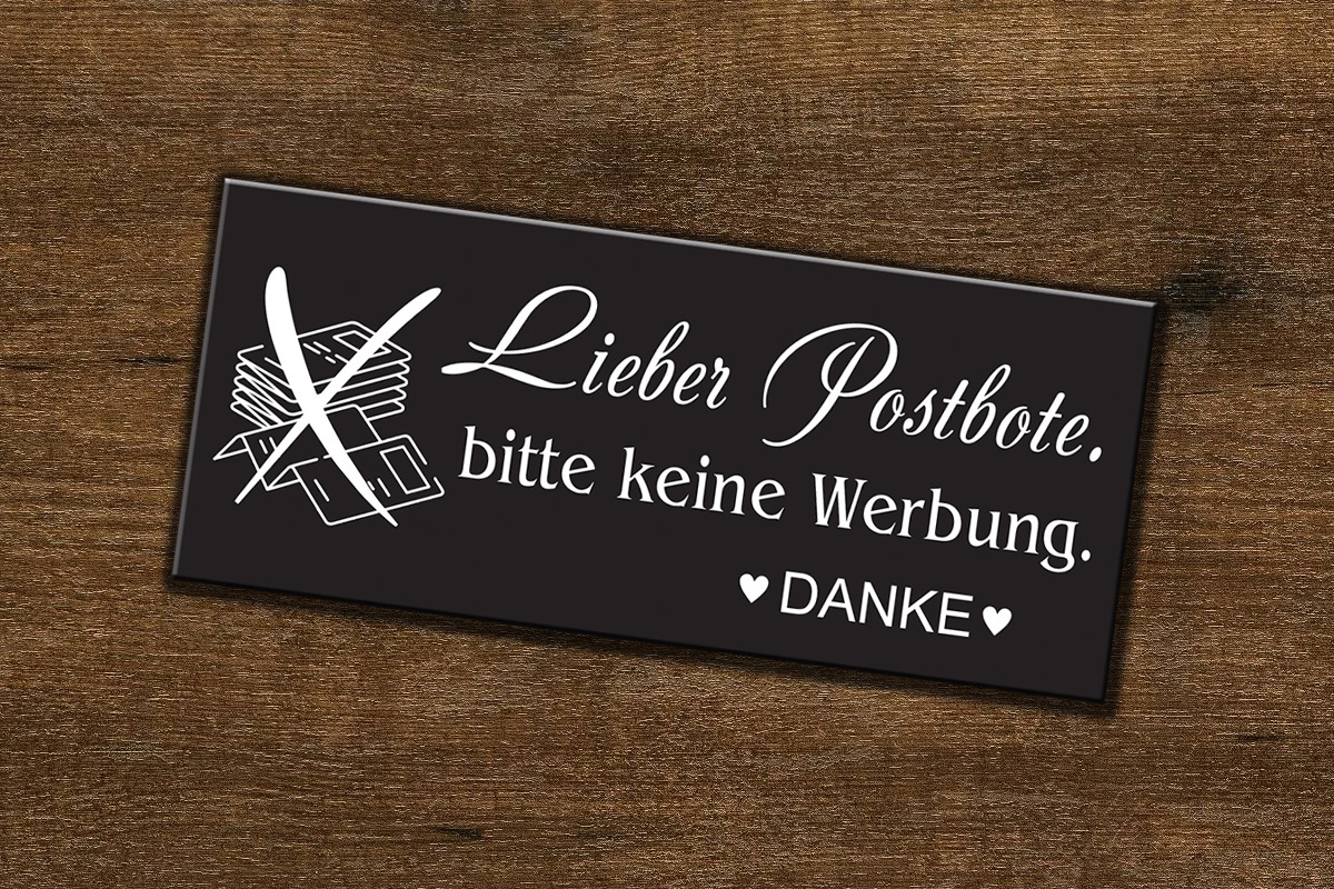 Personalisierte Briefkastenschilder mit Gravur
