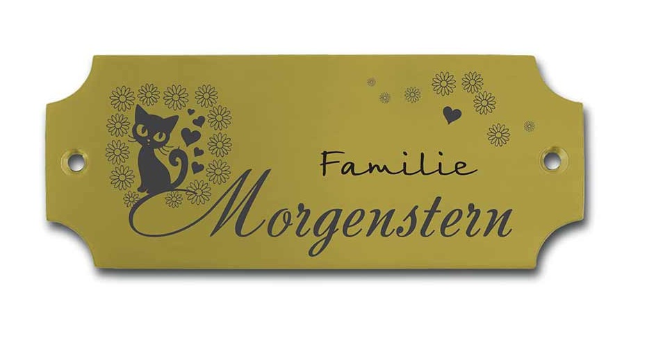 Messingschilder in jeder gewünschten Größe: Passgenaue Gravur