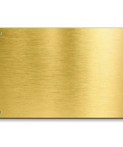 Messingschild 150x100 mm mit Gravur, Gold
