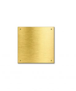 Messingschild 100х100 mm mit Gravur, Quadrate