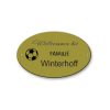 Messingschild 98х61 mm mit Gravur, Oval