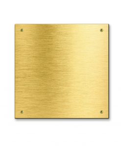 Messingschild 150х150 mm mit Gravur, Quadrate