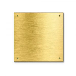 Messingschild 150х150 mm mit Gravur, Quadrate
