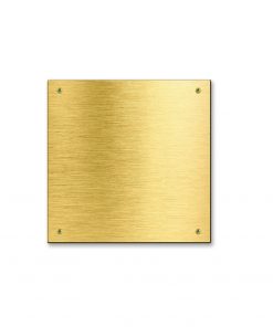 Messingschild 125х125 mm mit Gravur, Quadrate