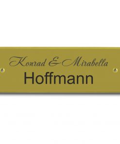 Messingschild 90x30 mm mit Gravur, Rechteck