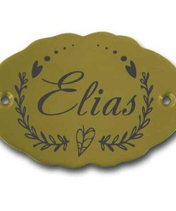 Messingschild 52x35 mm mit Gravur, nicht standardmäßig