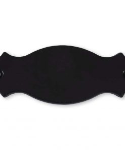 Messingschild 127 x 46 mm, graviert, schwarz