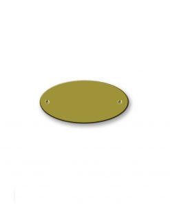Messingschild 63х42 mm mit Gravur, Oval