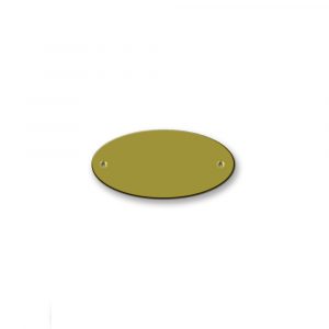 Messingschild 63х42 mm mit Gravur, Oval