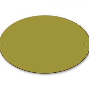 Messingschild 150х95 mm mit Gravur, Oval