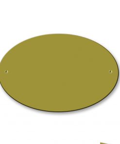 Messingschild 122х79 mm mit Gravur, Oval