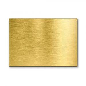 Messingschild 100x70 mm mit Gravur, Gold TEGravur