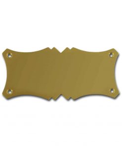 Messingschild 122x55 mm mit Gravur, nicht standardmäßig