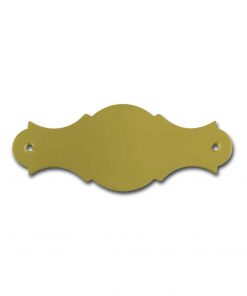 Messingschild 129x42 mm mit Gravur, nicht standardmäßig