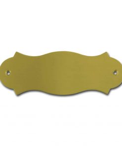 Messingschild 129×45 mm mit Gravur, nicht standardmäßig