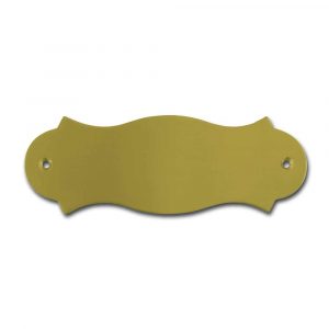 Messingschild 129×45 mm mit Gravur, nicht standardmäßig