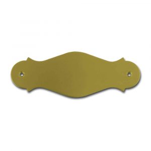 Messingschild 130x45 mm mit Gravur, nicht standardmäßig