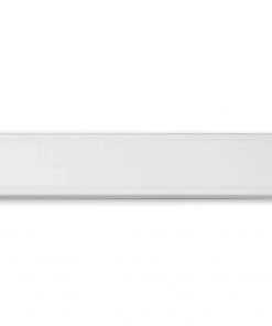 Messingschild 230 x 45 mm, graviert, weiß