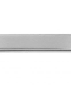 Messingschild 230 x 45 mm, graviert, grau