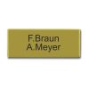Messingschild 80x30 mm mit Gravur, Rechteck