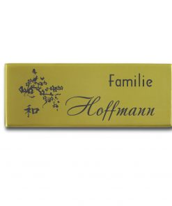 Messingschild 100x40 mm mit Gravur, Rechteck