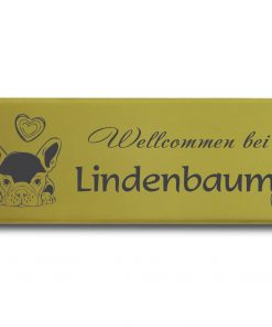 Messingschild 140x50 mm mit Gravur, Rechteck