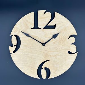 Naturzeit Holz-Wanduhr,Personalisierte Gravur
