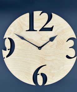 Naturzeit Holz-Wanduhr,Personalisierte Gravur