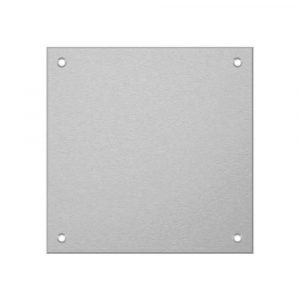 Aluminiumschild 125х125 mm mit individuell Gravur, TEGravur, Quadrate