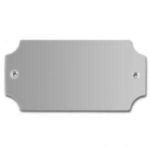 Edelstahlschild 116x58 mm mit individuell Gravur, TEGravur, nicht standardmäßig