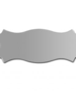 Edelstahlschild 130x45 mm mit individuell Gravur, TEGravur, nicht standardmäßig