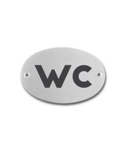 Edelstahlschild 75x50 mm mit individuell Gravur, TEGravur, Oval