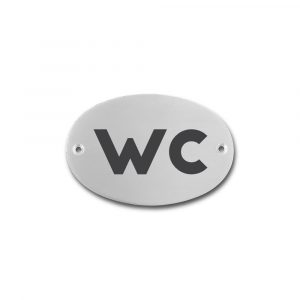 Edelstahlschild 75x50 mm mit individuell Gravur, TEGravur, Oval