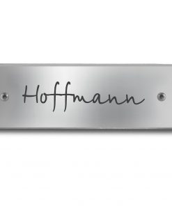 Edelstahlschild 90x30 mm mit individuell Gravur, TEGravur, Rechteck