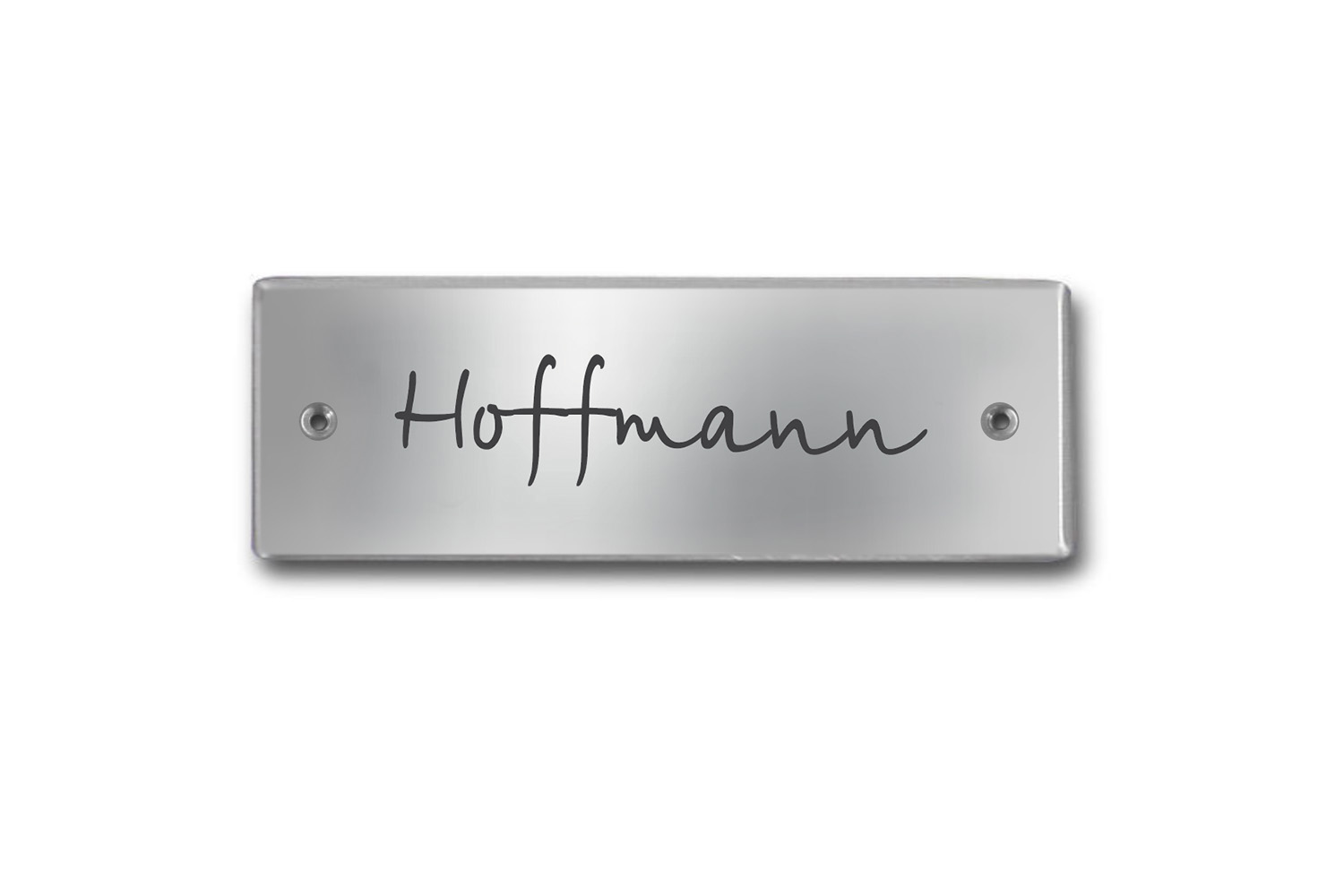 Edelstahlschild 90x30 mm mit individuell Gravur, TEGravur, Rechteck