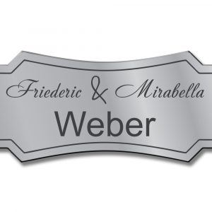 Türschild TEGravur „D-Series 140“ – edles Design mit Wunschgravur