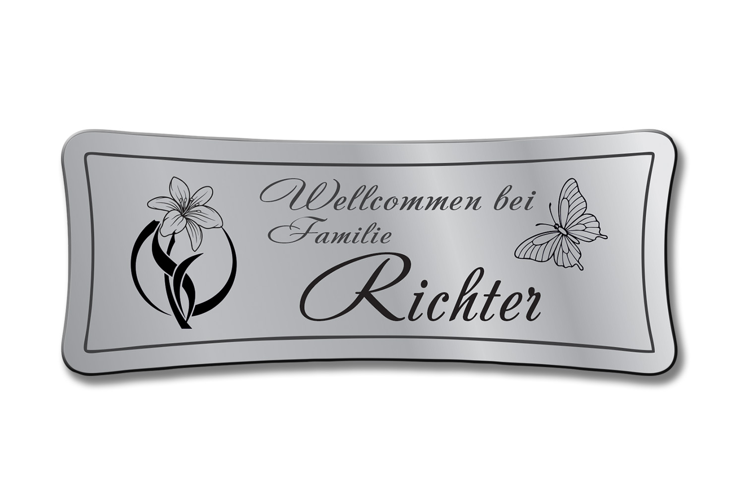 Türschild TEGravur „D-Series 150“ – hochwertig, personalisiert & stilvoll