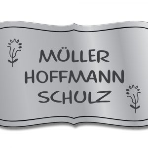 Türschild TEGravur „D-Series 180“ – elegante Optik, präzise Gravur