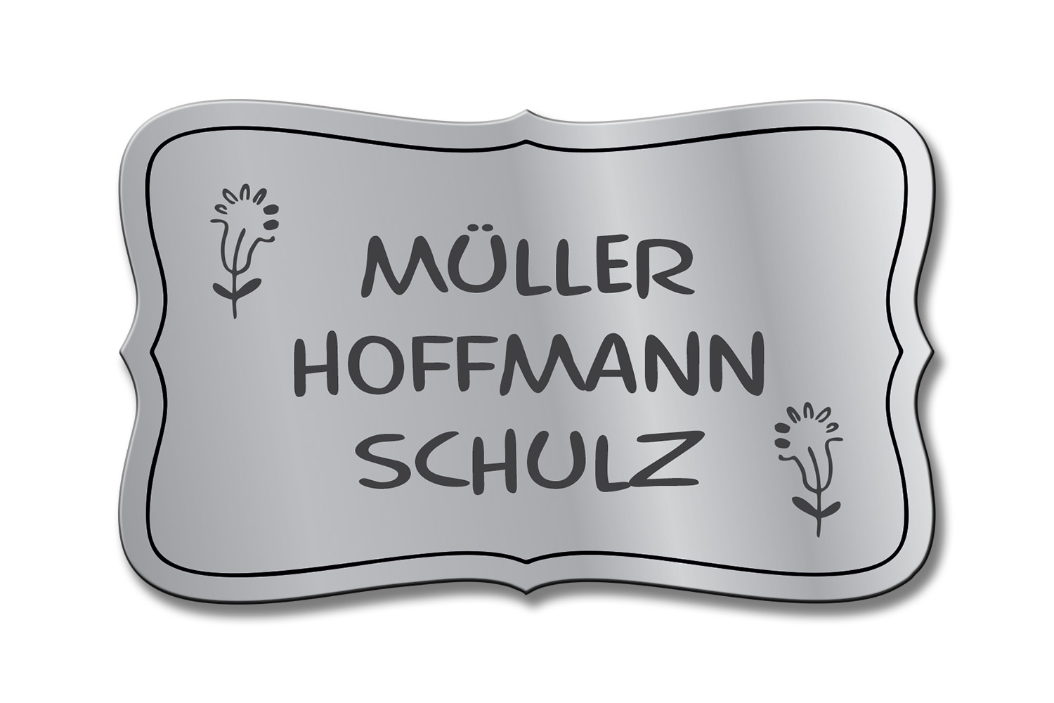 Türschild TEGravur „D-Series 180“ – elegante Optik, präzise Gravur