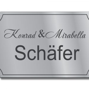 Türschild TEGravur „D-Series 190“ – einzigartig personalisierbar & zeitlos