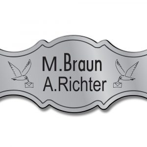 Türschild TEGravur „D-Series 250“ – präzise Gravur, moderne Linien